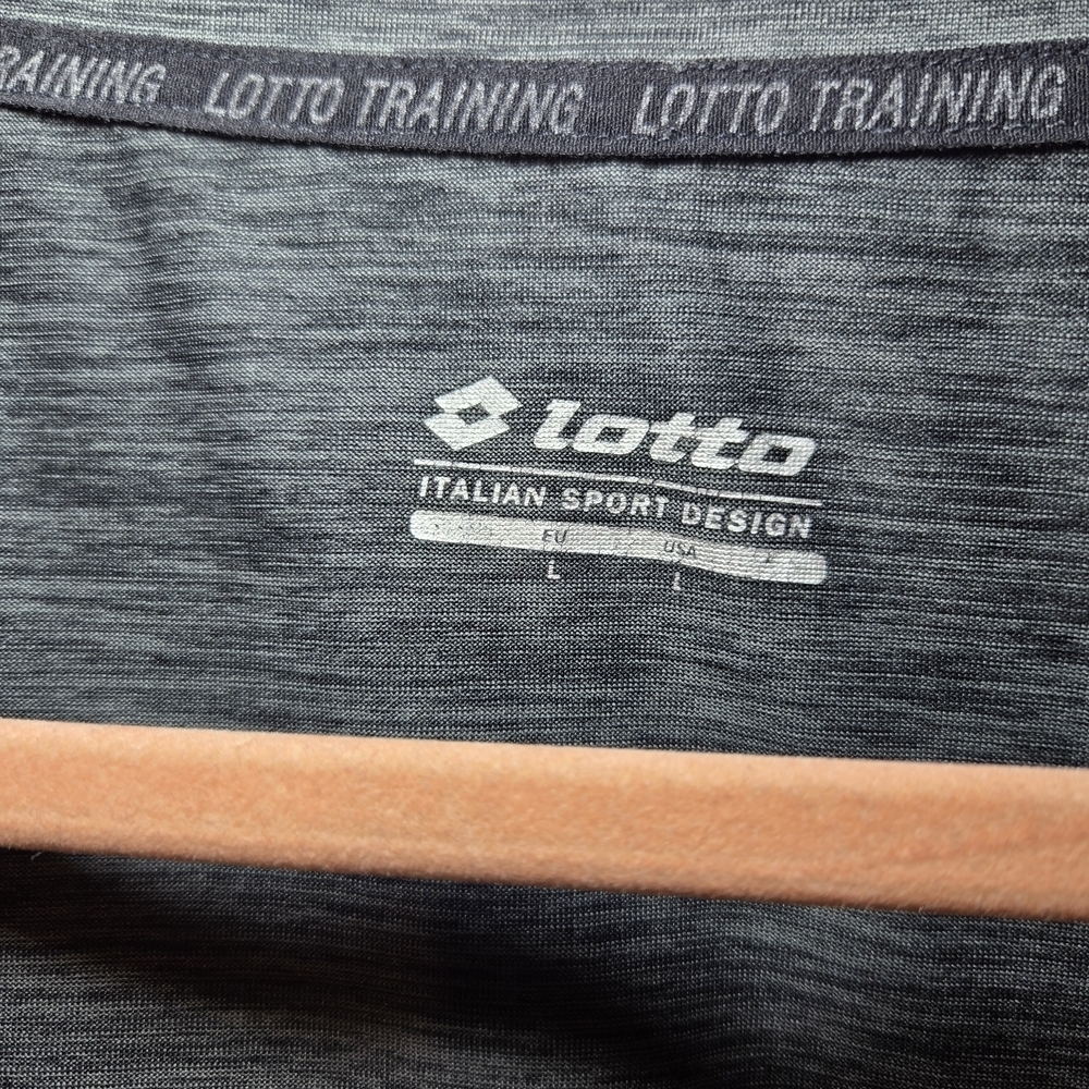 Lotto Women's Charcoal RUN Graphic Short Sleeve Tee Size Large - Picture 3 of 6